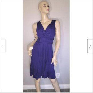 NWT Moschino Cheap And Chic Violet Sleeveless V Neck Dress 6
